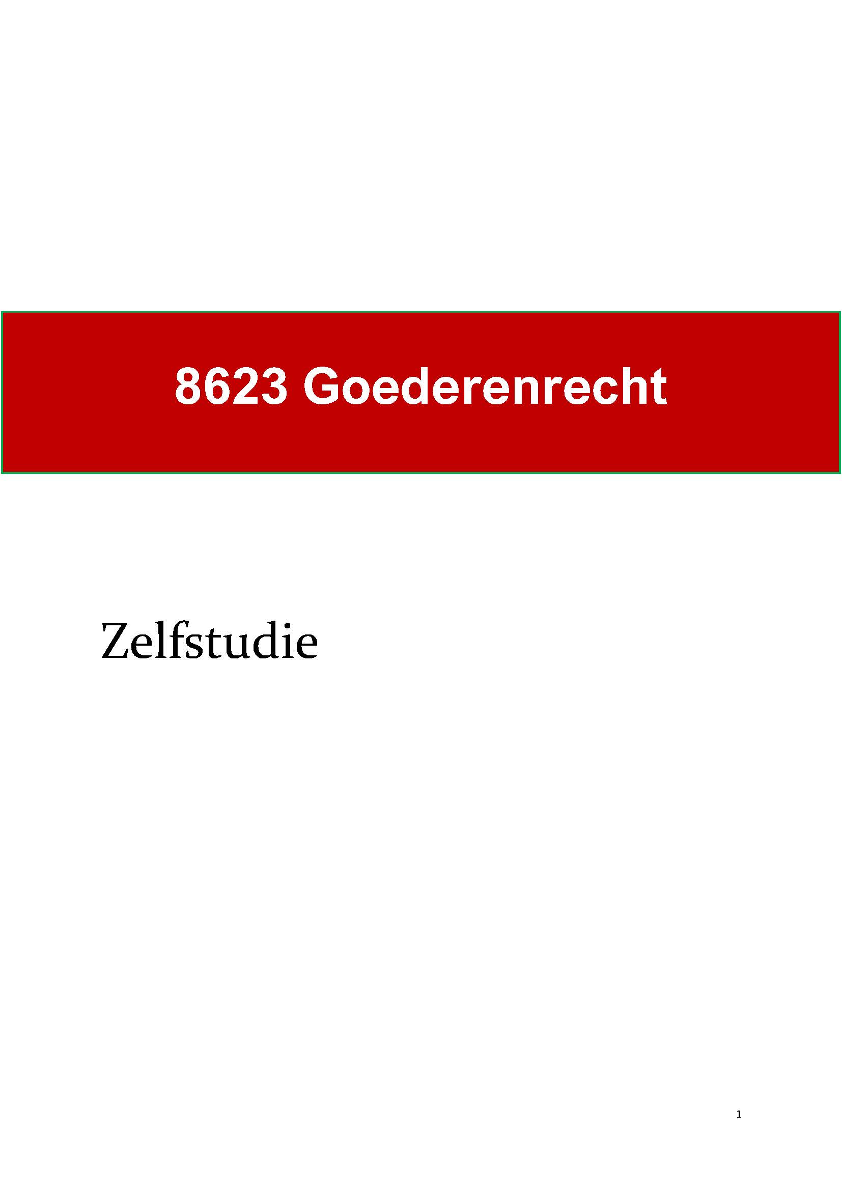 8623 GBO Goederenrecht