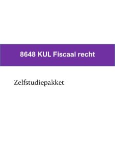 8648 Fiscaal recht