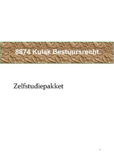 8874 Bestuursrecht