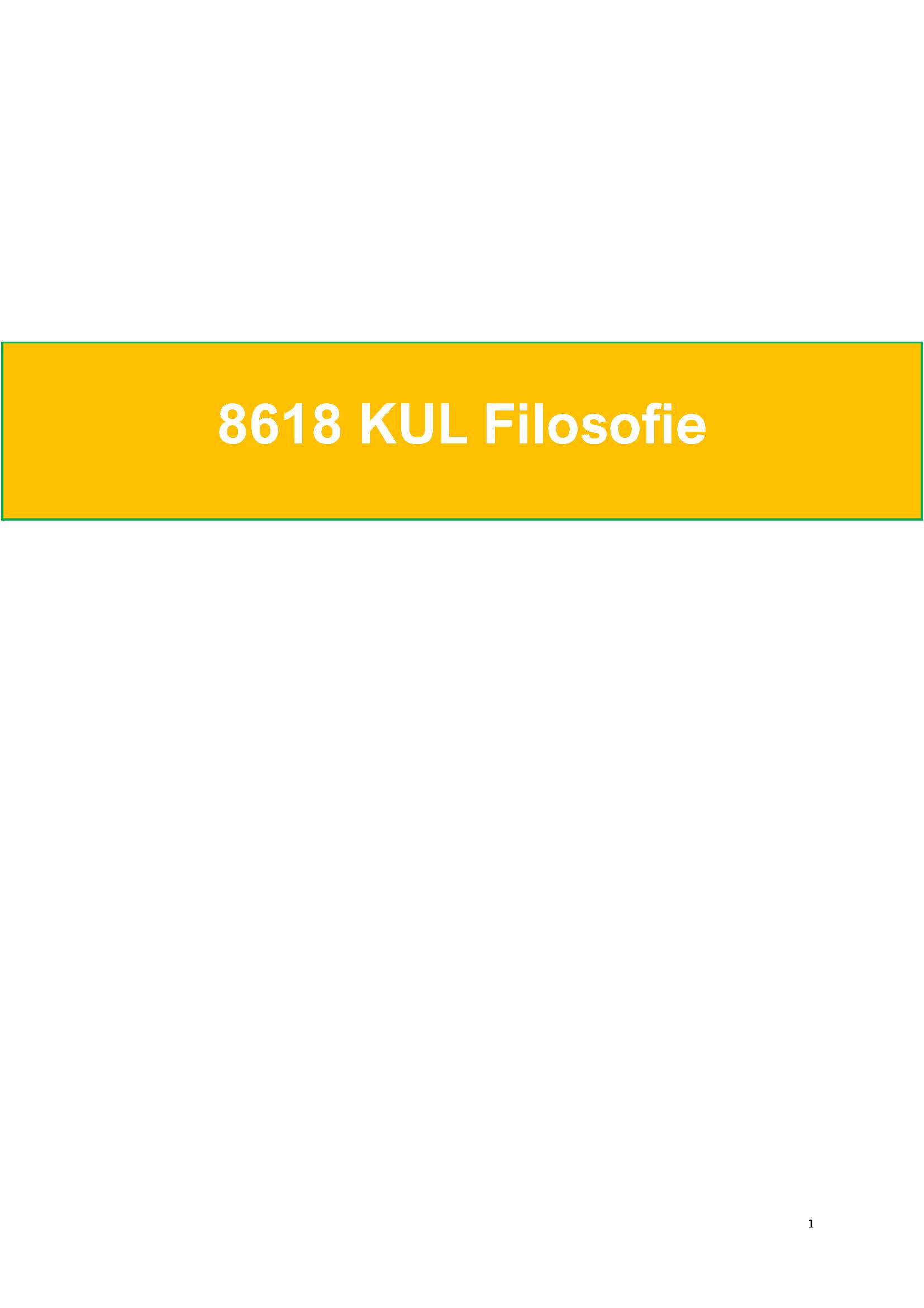 8618 Fundamentele wijsbegeerte