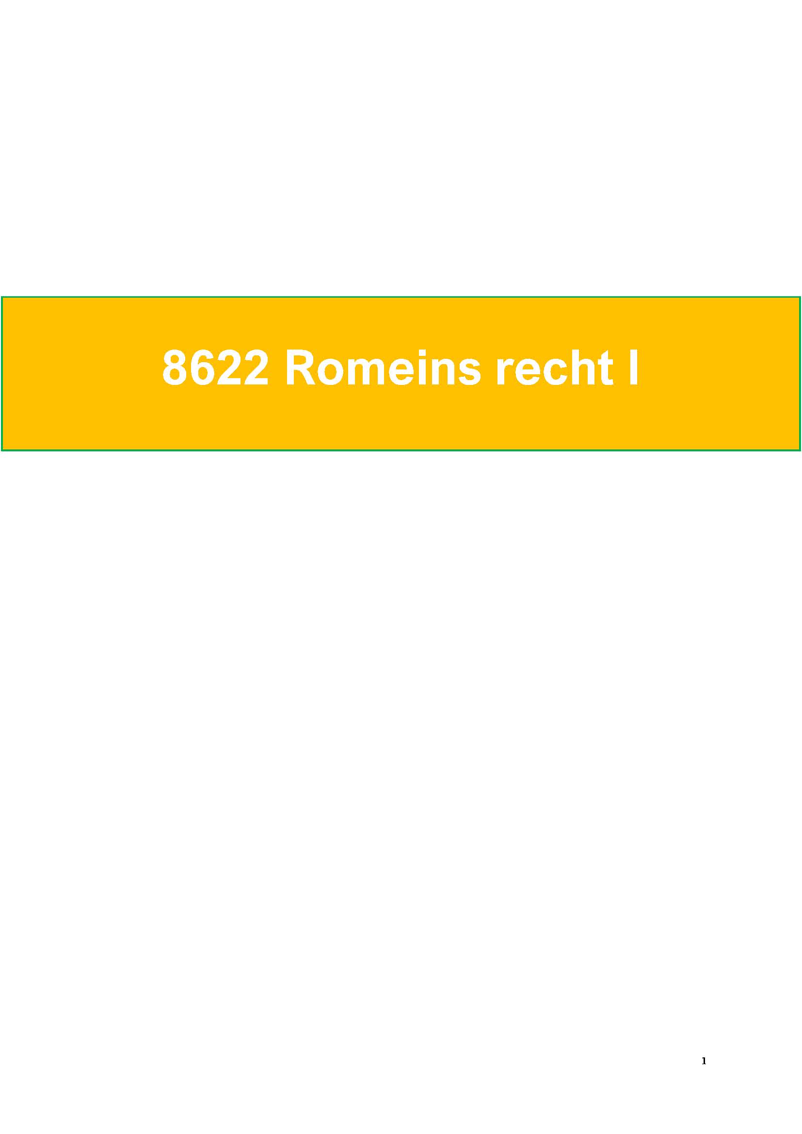8622 Romeins Recht