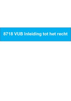 8718 VUB Inleiding tot het recht