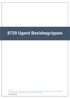 8729 Basisbegrippen van het recht