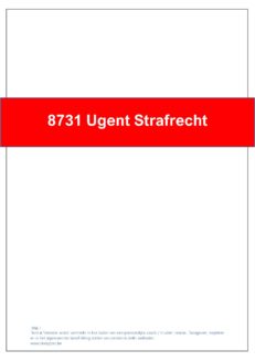 8731 Ugent Strafrecht