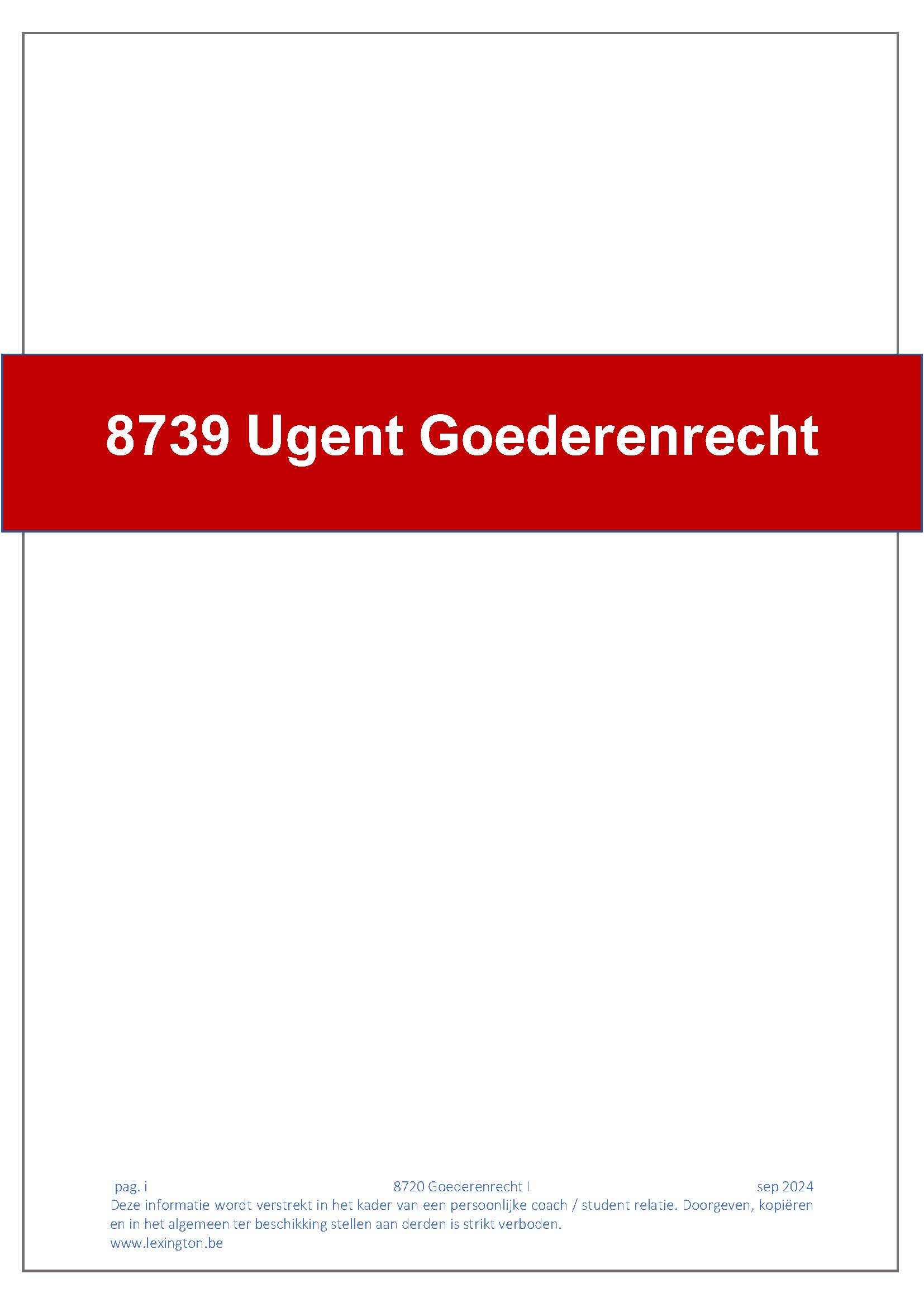 8739 Goederenrecht