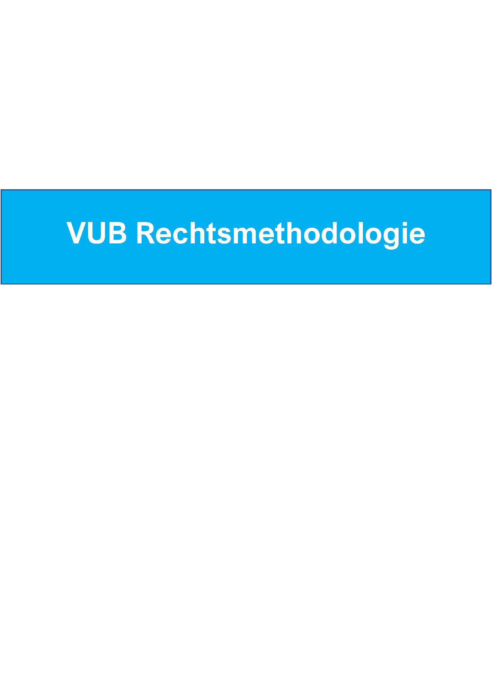VUB Rechtsmethodologie