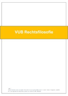 VUB Rechtsfilosofie