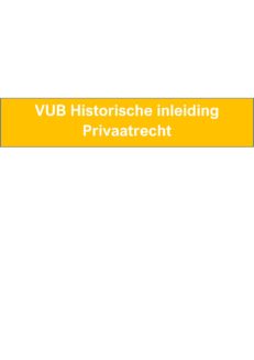 8911 VUB Historische inleiding tot het privaatrecht