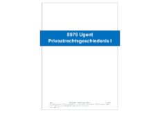 8976 Europese en Belgische privaatrechtsgeschiedenis
