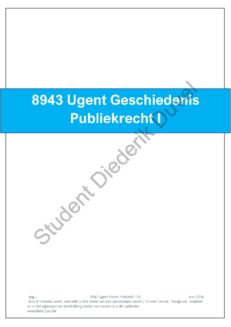8693 Geschiedenis Publiekrecht