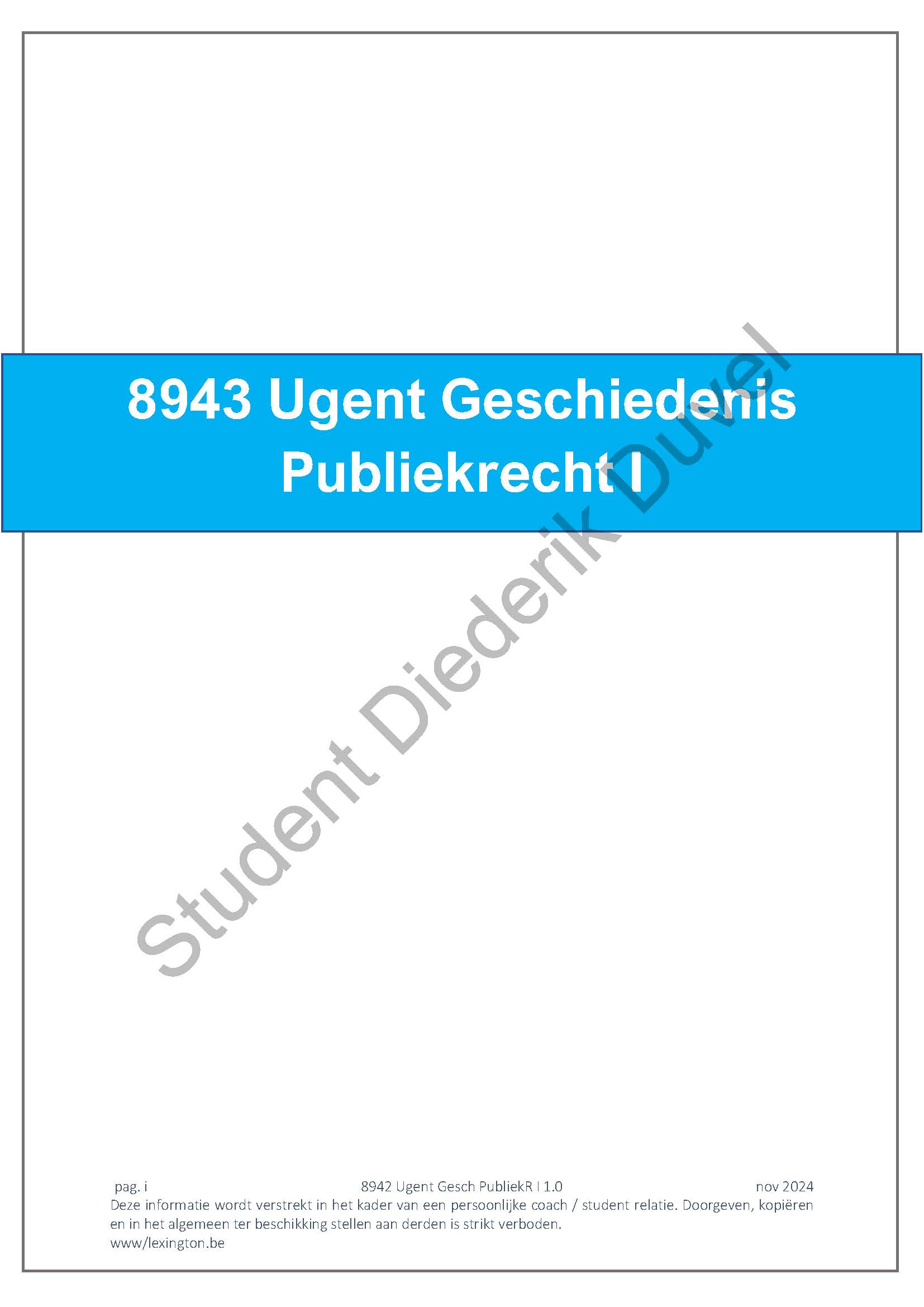 8693 Geschiedenis Publiekrecht