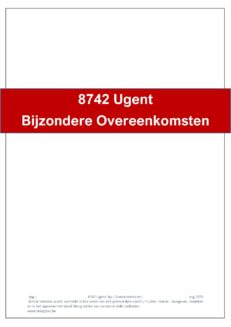 8742 Ugent Bijzondere Overeenkomsten