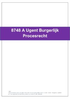 8748 Ugent Burgerlijk Procesrecht