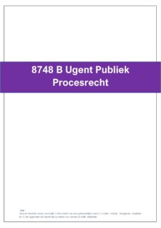 8748 Ugent Publiek Procesrecht