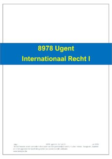 8978 Ugent Internationaal (en Europees) recht