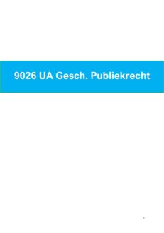 9026 UA Geschiedenis Publiekrecht