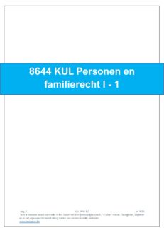 8644 Personen, familie en relatievermogensrecht