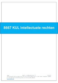 8667 KUL Intellectuele rechten