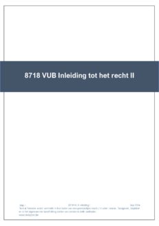 8718 VUB Inleiding tot het recht II