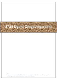 8734 Omgevingsrecht
