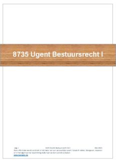 8735 Bestuursrecht